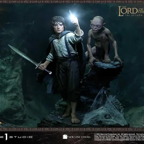 frodo gollum 1/4 statue prime 1