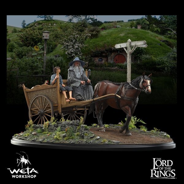 frodo gandalf cart master coll weta